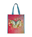 Be Still Butterfly Pink Non-Woven Coated Tote Bag - Psalm 46:10 | 粉紅非織造塗層環保袋 - 詩篇 46:10