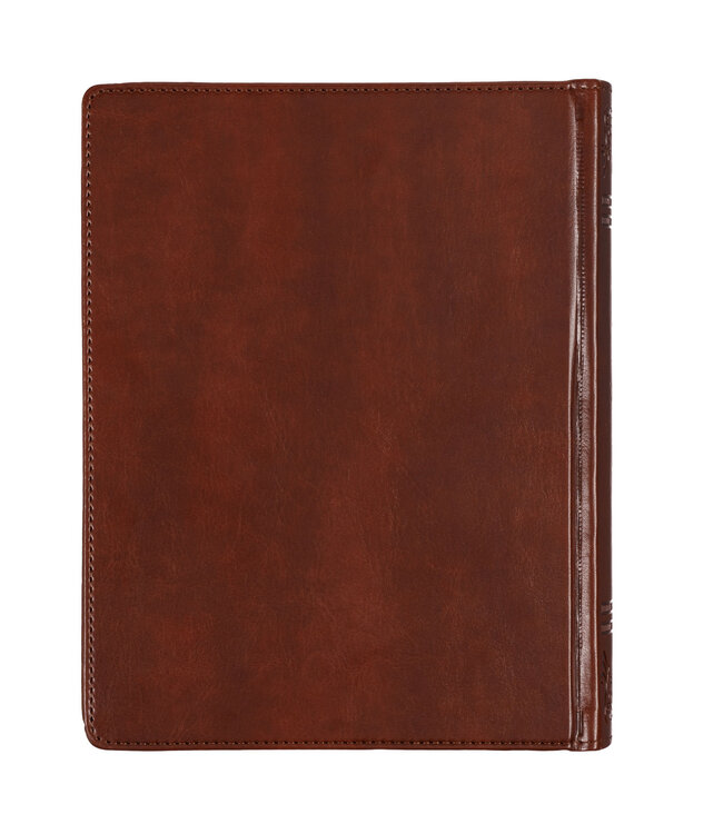 Saddle Tan Faux Leather Hardcover King James Version Note-taking Bible