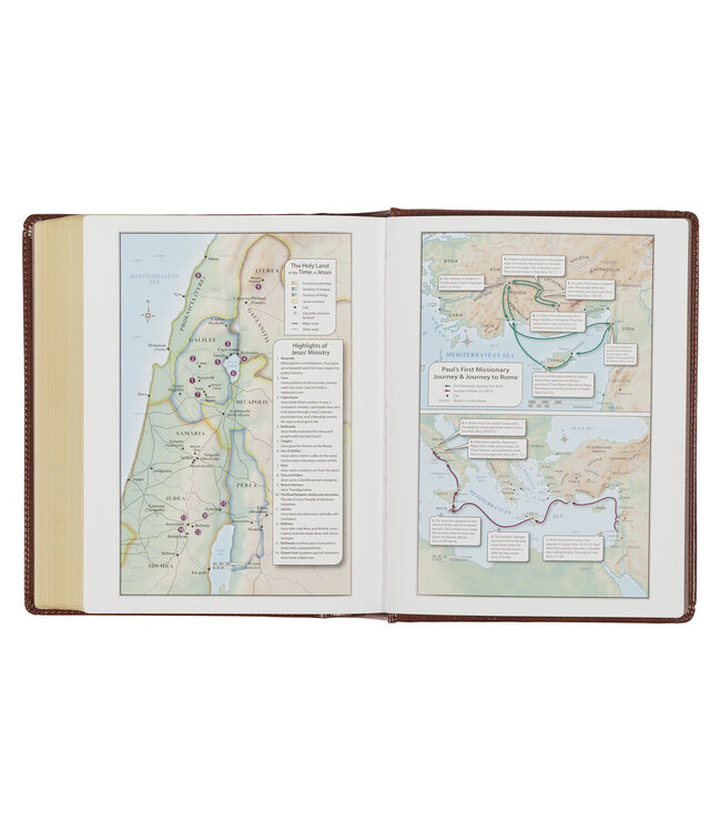 Saddle Tan Faux Leather Hardcover King James Version Note-taking Bible