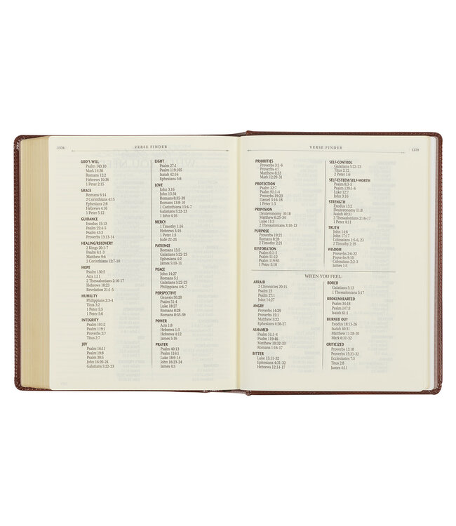 Saddle Tan Faux Leather Hardcover King James Version Note-taking Bible