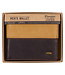 Two-tone Dark Brown and Camel Tan Leather Wallet with Cross Badge | 兩色深棕和駝色的皮革錢包，帶有十字徽章