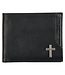 Silver Cross Black Genuine Leather Wallet | 銀十字黑色真皮錢包