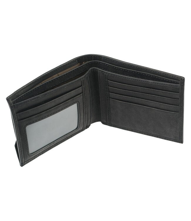 Silver Cross Black Genuine Leather Wallet | 銀十字黑色真皮錢包