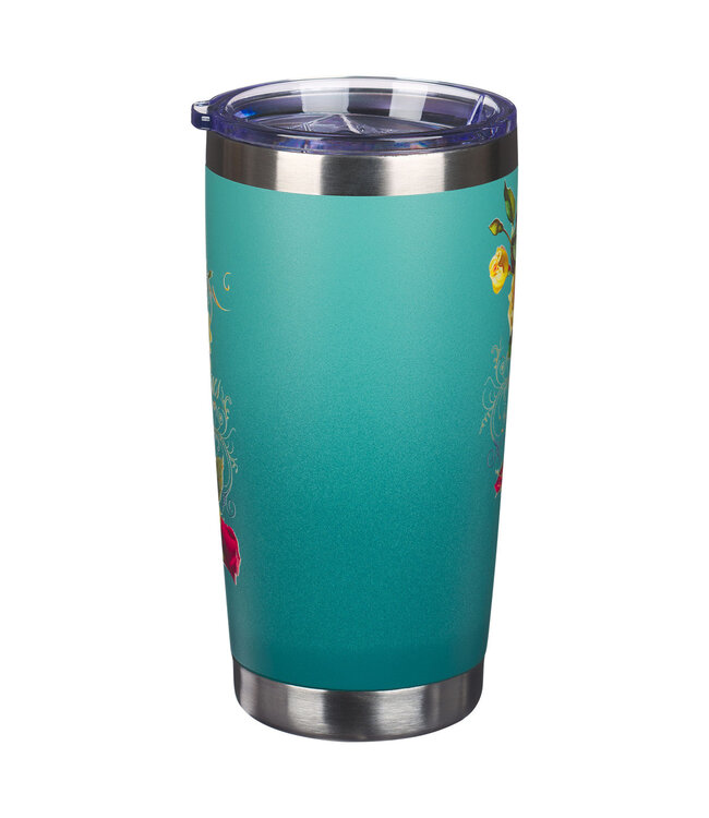 Teal Hope Butterfly Stainless Steel Travel Tumbler - Isaiah 40:31 | 藍綠色盼望蝴蝶不銹鋼旅行保溫杯 - 以賽亞書 40:31