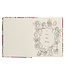 Rose-pink Floral Faux Leather Hardcover KJV My Creative Bible with Elastic Closure