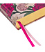 Rose-pink Floral Faux Leather Hardcover KJV My Creative Bible with Elastic Closure