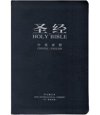 中國基督教兩會 National TSPM & CCC 聖經．中英對照．和合本／NIV．藍色皮面銀邊索引（簡體）