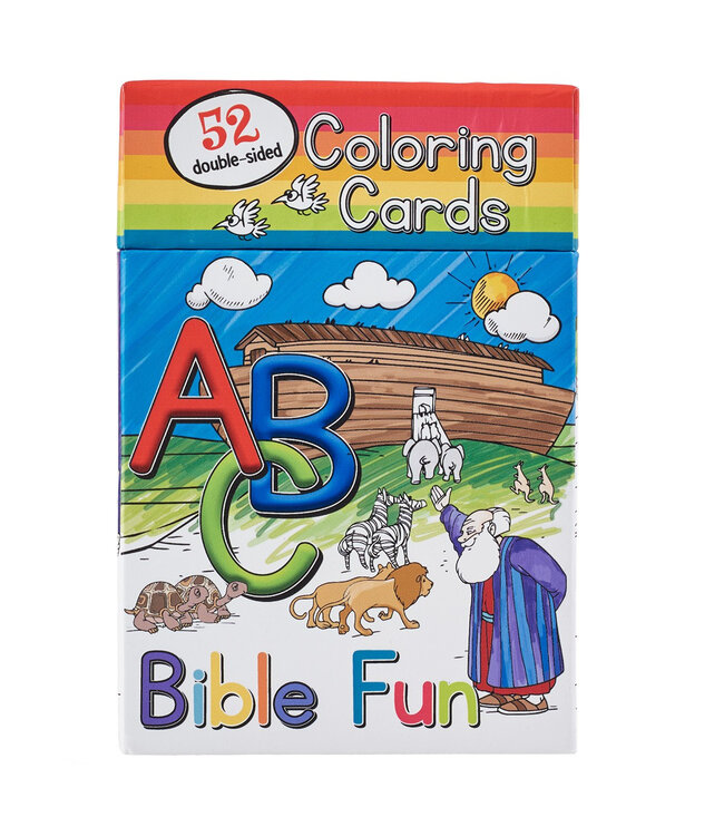 52 ABC Bible Fun Coloring Cards for Kids