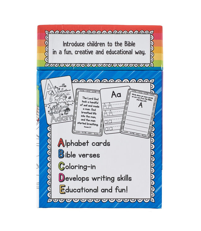 52 ABC Bible Fun Coloring Cards for Kids