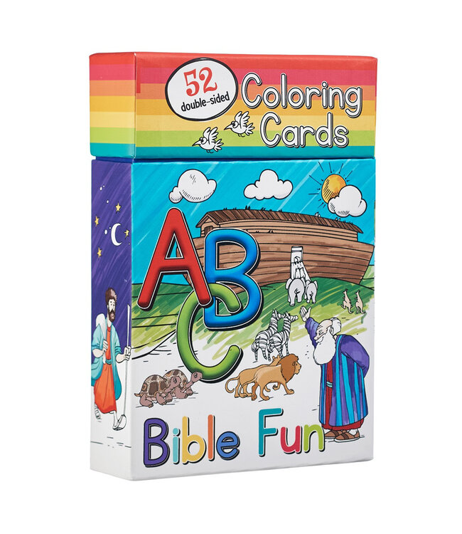 52 ABC Bible Fun Coloring Cards for Kids