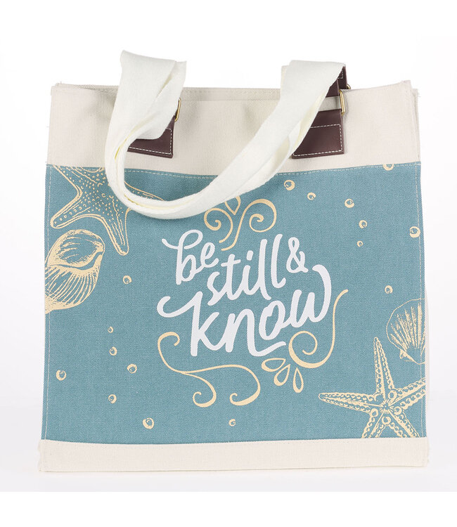Be Still Canvas Tote Bag - Psalm 46:10 | 帆布手提袋 - 詩篇46:10