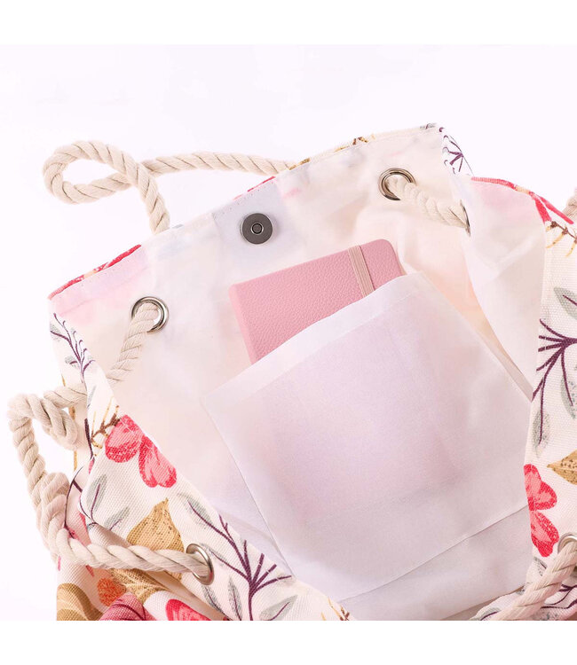 Blessed Canvas Tote with Rope Handles | 帶繩手柄帆布手提袋