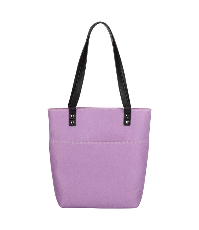 Be Still and Know Purple Butterfly Fashion Felt Bible Tote Bag - Psalm 46:10 | 淡紫色蝴蝶時尚毛氈聖經手提袋 - 詩篇46:10