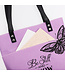 Be Still and Know Purple Butterfly Fashion Felt Bible Tote Bag - Psalm 46:10 | 淡紫色蝴蝶時尚毛氈聖經手提袋 - 詩篇46:10