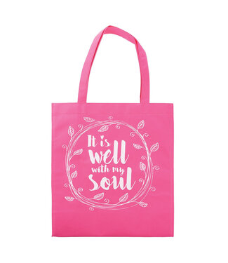 Christian Art Gifts It is Well with My Soul Tote Shopping Bag 環保購物袋