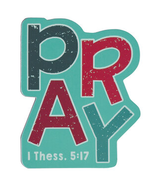Christian Art Gifts Pray Magnet - 1 Thessalonians 5:17 | 冰箱磁鐵 - 帖撒羅尼迦前書 5:17