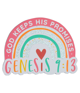 Christian Art Gifts God Keeps His Promises Magnet - Genesis 9:13 | 冰箱磁鐵- 創世記 9:13
