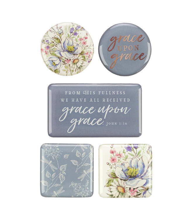 Grace Upon Grace Magnet Set - John 1:16 | 磁鐵套裝 - 約翰福音1:16