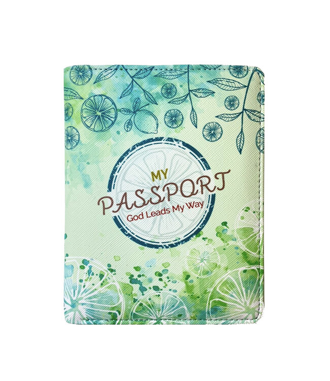 護照錢包夾－檸檬綠