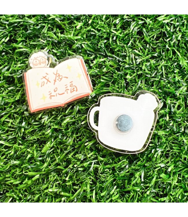 祝福壓克力磁鐵：文具（4入）