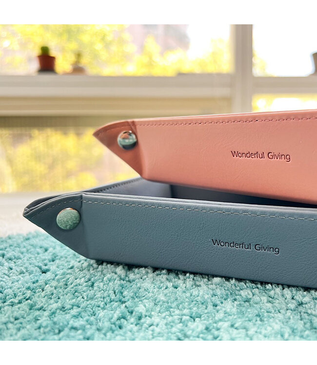 綠皮革收納盤：感謝神