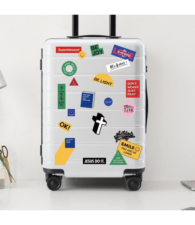 防水貼紙組——滿滿的恩典（21張）