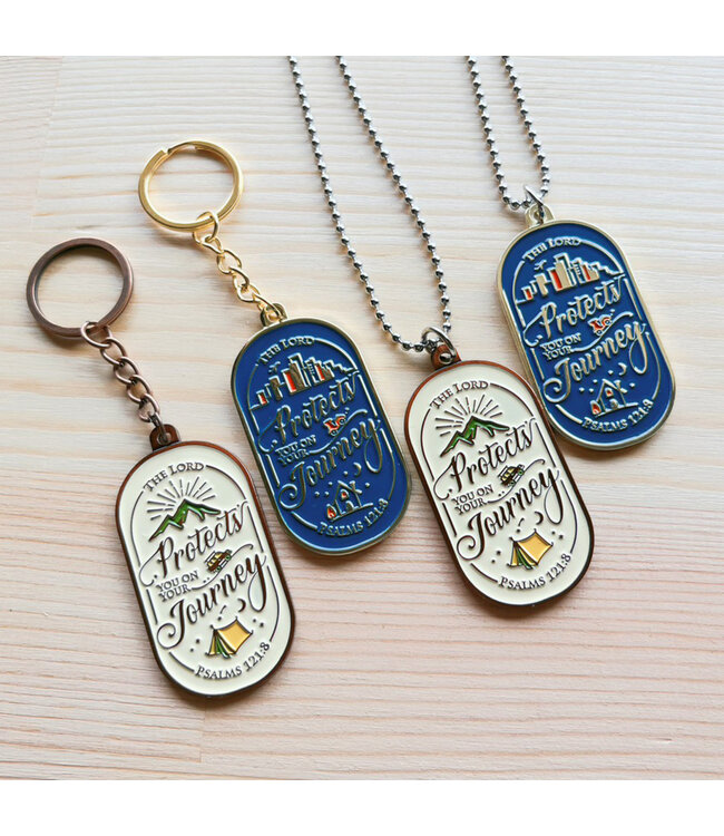 出入平安掛飾（城市-藍）