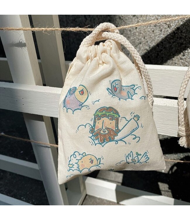 束口袋：穌哥家揮揮手