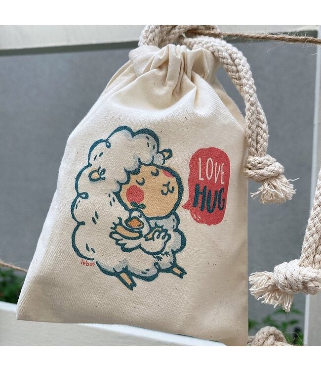 束口袋：擁抱愛