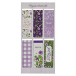 Christian Art Gifts New Mercies Purple and Green Magnetic Bookmark Set | 磁性書籤套裝