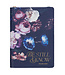 Christian Art Gifts Be Still and Know Midnight Blue Floral Faux Leather Classic Journal with Zipper Closure - Psalm 46:10 | 午夜藍色花卉仿皮經典拉鍊筆記本 詩篇46:10