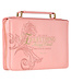 Through Christ Fluted Iris Pink Faux Leather Fashion Bible Cover - Philippians 4:13 粉色擺蕊仿皮時尚聖經套 - 腓立比書 4:13