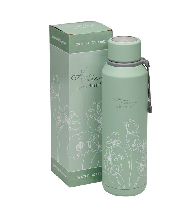 Mercy Hazy Teal Stainless Steel Water Bottle 磨砂淺藍不銹鋼保溫瓶