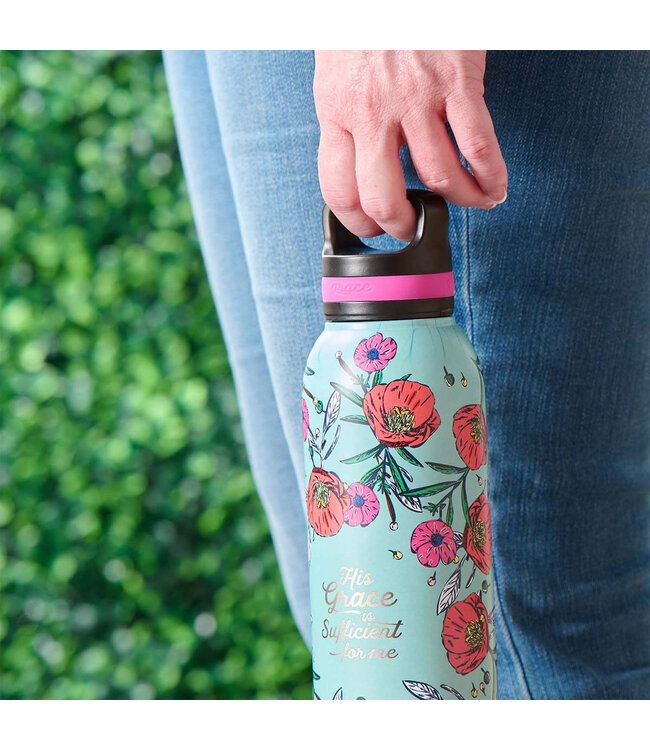 His Grace - Stainless Steel Water Bottle - 2 Corinthians 12:9 | "祂的恩典"不銹鋼保溫瓶 - 哥林多後書12:9
