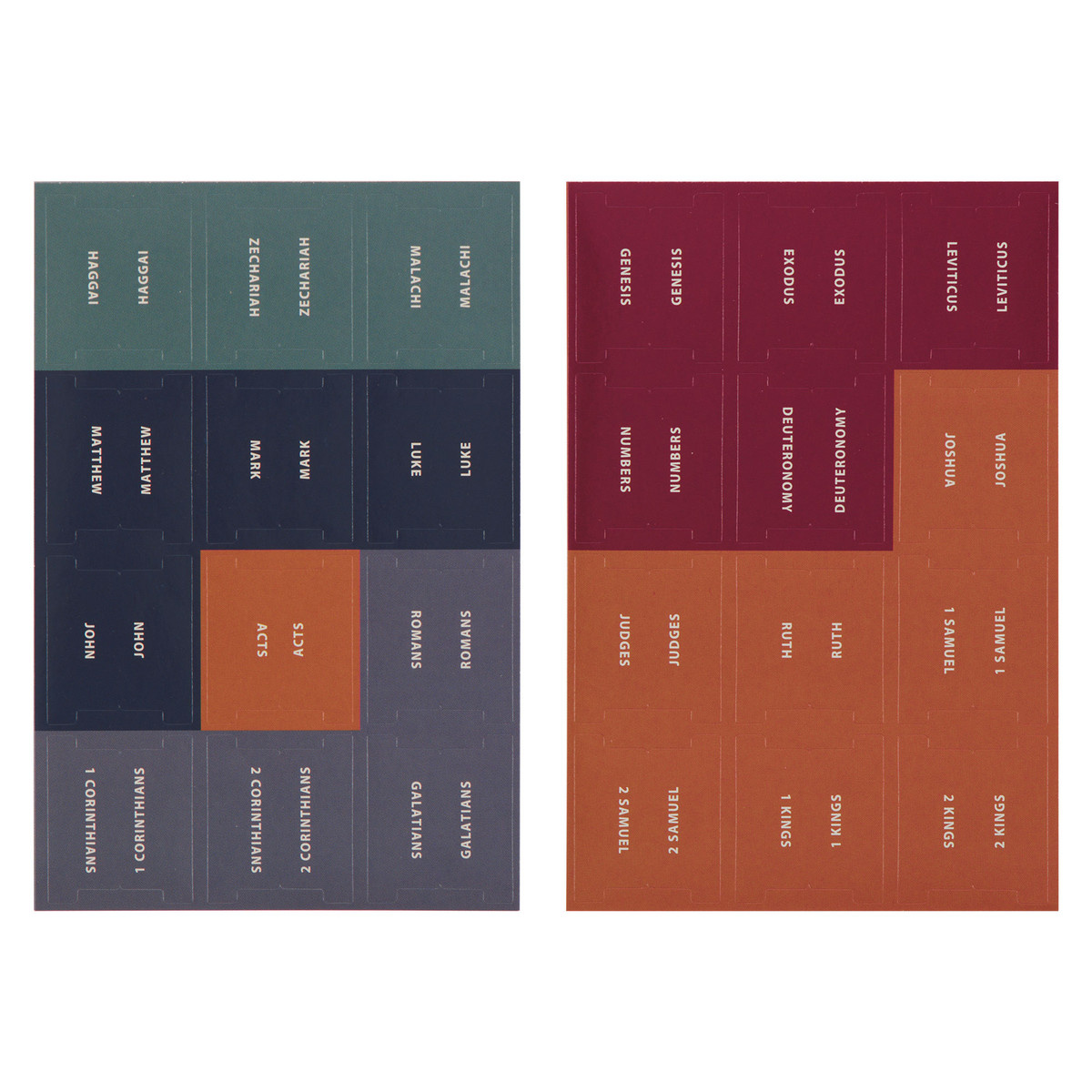 Colorcoded Bible Indexing Tabs 天道北美網路書房 U.S. Tien Dao Books