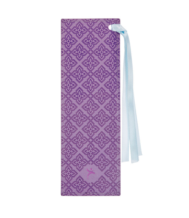 Strength and Dignity Hummingbird Purple Faux Leather Bookmark - Proverbs 31:25 蜂鳥紫色仿皮書簽 - 箴言 31:25
