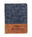 Strong and Courageous Butterscotch and Navy Faux Leather Padfolio - Joshua 1:9 奶油糖+海軍藍仿皮文件夾 - 約書亞記 1:9