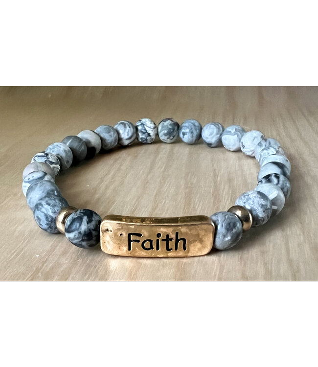 Wisdom Bracelets - Faith Beaded Bracelet  "信心"珠石手鐲
