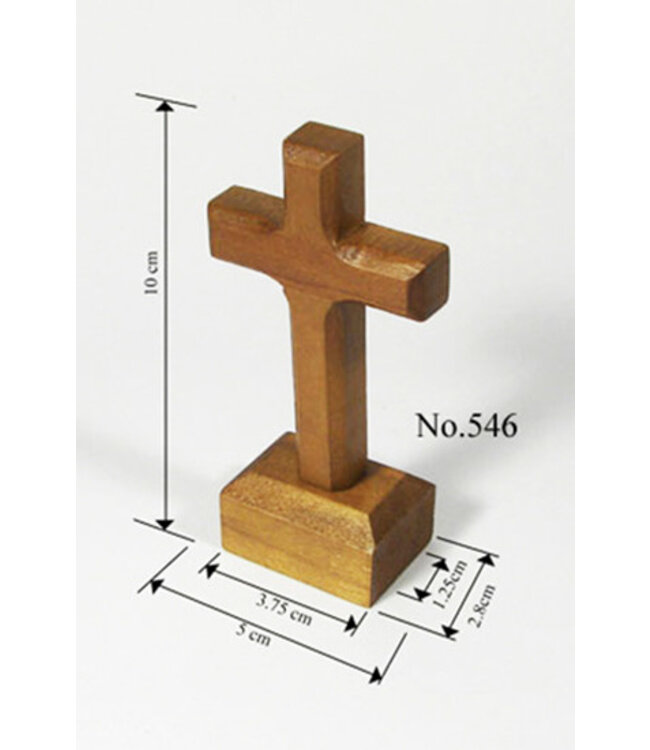 立式柚木十字架 546 (10cm)