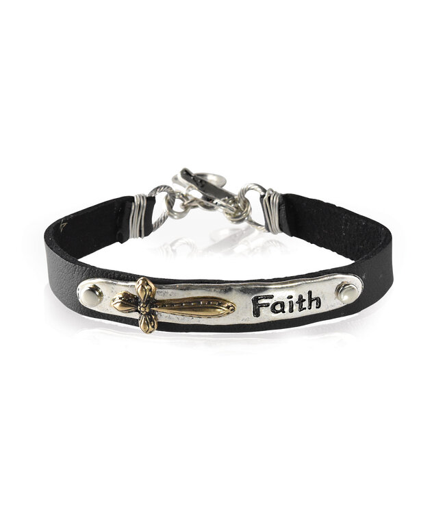 Leather Bracelets - Faith 皮革手鍊 - 信心
