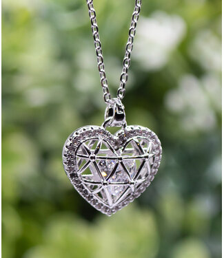 Eden Merry Jewelry Grace Collection - Heart Necklace 【恩典系列】銀色心形項鍊