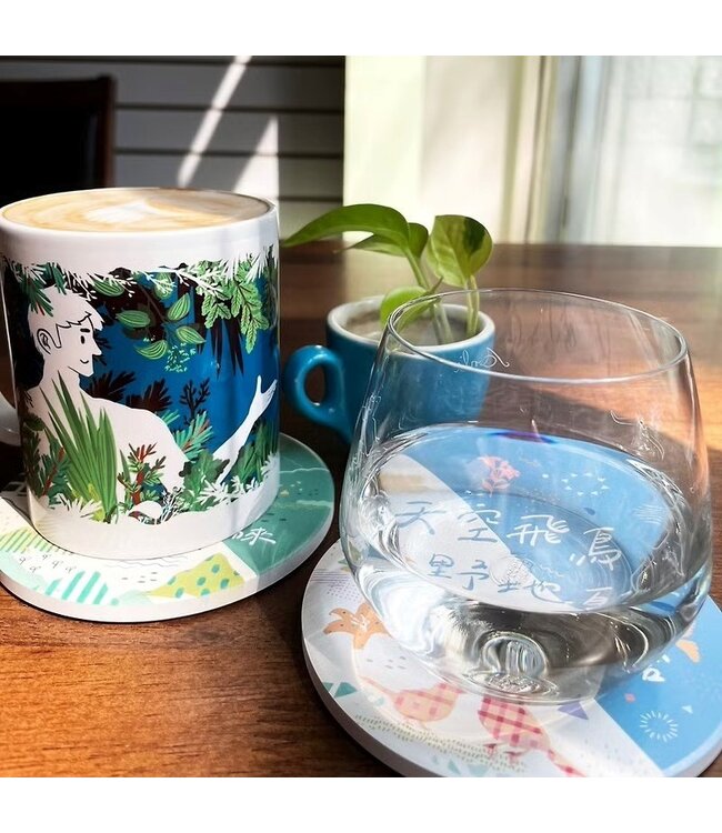 陶瓷杯墊——高山舉目