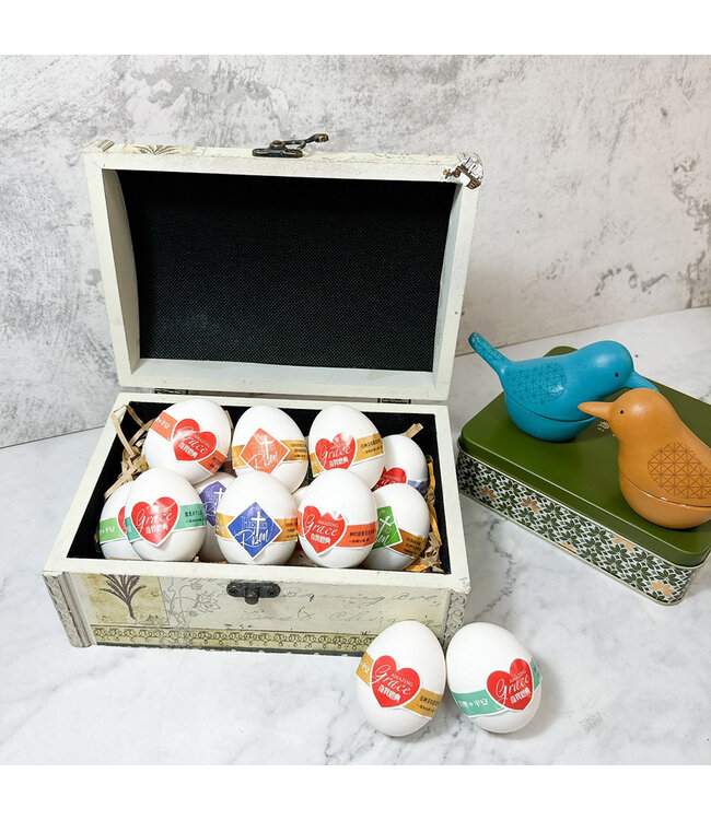 復活蛋貼紙——祂已復活（菱形）