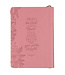 Trust With All Your Heart Pink Faux Leather Classic Journal with Zipper Closure - Proverbs 3:5-6 | 仿皮拉鍊封口日記本
