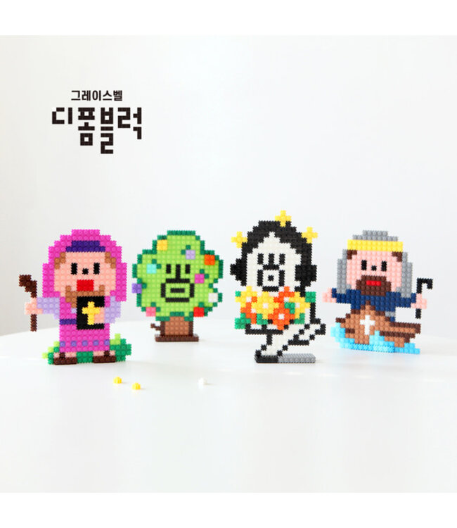 哈囉．登登系列 3D積木拼圖——花朵登登