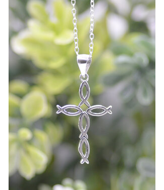 Eden Merry Jewelry Grace Collection - Cross Ichthus Necklace 【恩典系列】魚十字架項鍊