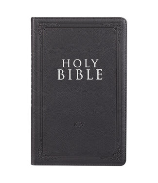 Christian Art Gifts Black Faux Leather King James Version Gift Edition Bible