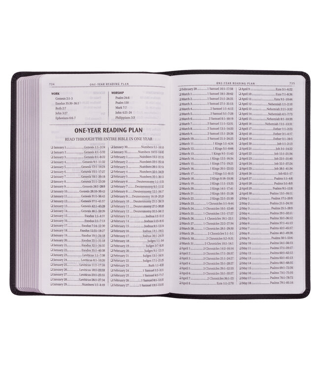 Black Faux Leather King James Version Gift Edition Bible