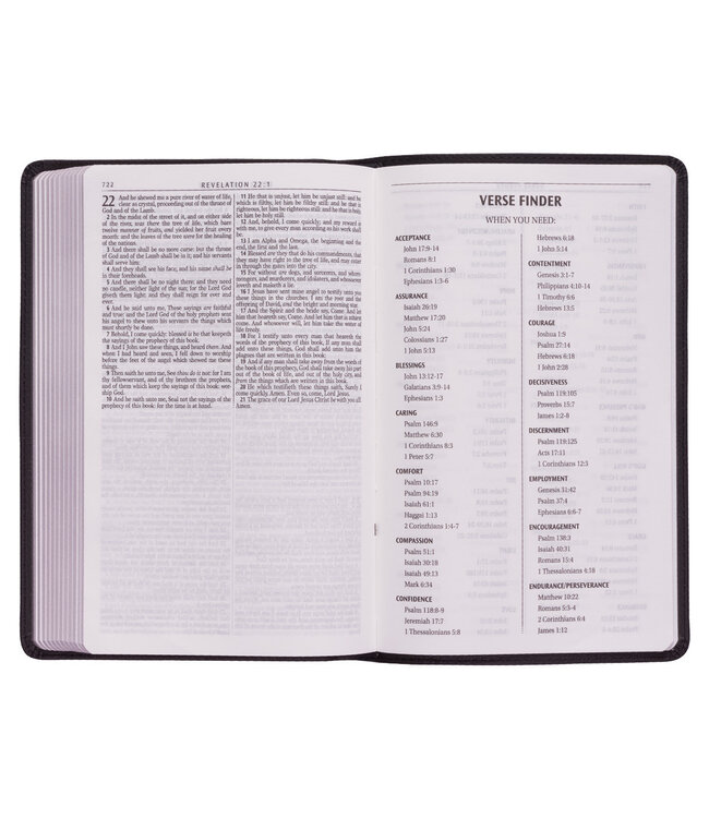 Black Faux Leather King James Version Gift Edition Bible