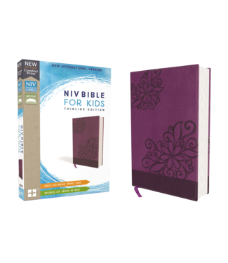Zondervan NIV, Bible for Kids, Red Letter Edition, Comfort Print: Thinline Edition, Purple Leathersoft